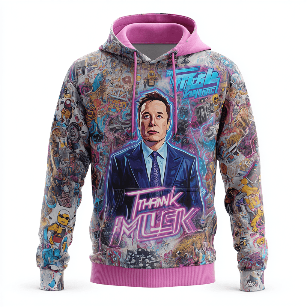 CATHEDRAL HOODIE — PINK AOP